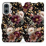 Mobiwear Flip Case for Xiaomi POCO X8 Pro Max - V169S Golden Flowers - Phone Case