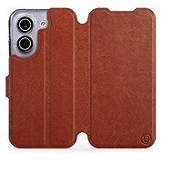 Mobiwear Flip Case for Xiaomi POCO X8 Pro - Brown - Phone Case