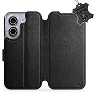Mobiwear Leather Flip Case for Xiaomi POCO X8 Pro - Black - Phone Case