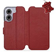 Mobiwear Leather Flip Case for Xiaomi POCO X8 Pro - Red - Phone Case