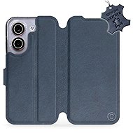 Mobiwear Leather Flip Case for Xiaomi POCO X8 Pro - Blue - Phone Case