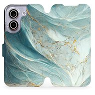 Mobiwear Flip Case for Xiaomi POCO X8 Pro - VP34S Greenish Marble - Phone Case