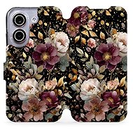 Mobiwear Flip Case for Xiaomi POCO X8 Pro - V169S Golden Flowers - Phone Case