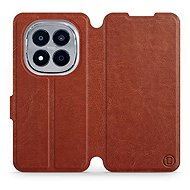 Mobiwear Flip Case for Xiaomi Redmi Note 15 Pro 4G - Brown - Phone Case