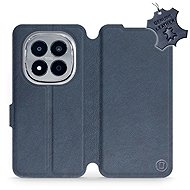 Mobiwear Leather Flip Case for Xiaomi Redmi Note 15 Pro 4G - Blue - Phone Case