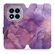 Mobiwear Flip Case for Xiaomi Redmi Note 15 Pro 4G - VP20S Purple Marble - Phone Case