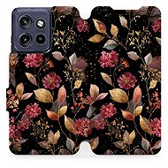 Mobiwear Flip Case for Motorola Edge 60 Neo - V171S Golden Leaves - Phone Case