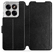 Mobiwear Flip Case for Motorola Edge 70 Fusion - Black - Phone Case