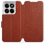 Mobiwear Flip Case for Motorola Edge 70 Fusion - Brown - Phone Case