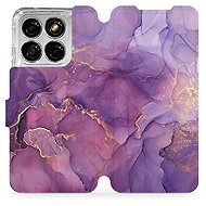 Mobiwear Flip Case for Motorola Edge 70 Fusion - VP20S Purple Marble - Phone Case