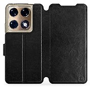 Mobiwear Flip Case for Motorola Signature 5G - Black - Phone Case