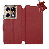 Mobiwear Leather Flip Case for Motorola Signature 5G - Red - Phone Case