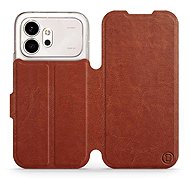 Mobiwear Flip Case for Honor 600 - Brown - Phone Case