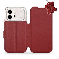 Mobiwear Leather Flip Case for Honor 600 - Red - Phone Case