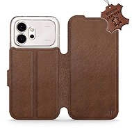 Mobiwear Leather Flip Case for Honor 600 - Brown - Phone Case