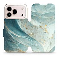 Mobiwear Flip Case for Honor 600 Pro - VP34S Green Marble - Phone Case