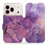 Mobiwear Flip Case for Honor 600 Pro - VP20S Purple Marble - Phone Case