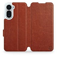 Mobiwear Flip Case for Xiaomi Redmi A7 Pro - Brown - Phone Case