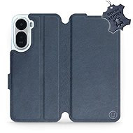Mobiwear Leather Flip Case for Xiaomi Redmi A7 Pro - Blue - Phone Case