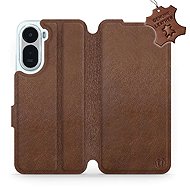 Mobiwear Leather Flip Case for Xiaomi Redmi A7 Pro - Brown - Phone Case