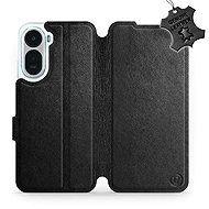 Mobiwear Leather Flip Case for Xiaomi Redmi A7 Pro - Black - Phone Case