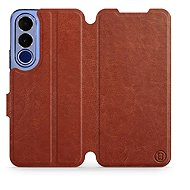 Mobiwear Flip Case for Vivo V70 FE - Brown - Phone Case