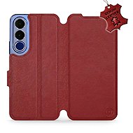 Mobiwear Leather Flip Case for Vivo V70 FE - Red - Phone Case