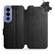 Mobiwear Leather Flip Case for Vivo V70 FE - Black - Phone Case