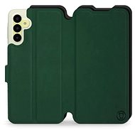 Mobiwear Soft Touch flip pro Samsung Galaxy A15 / A15 5G - Zelené & Černé - Phone Case