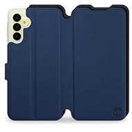 Mobiwear Soft Touch flip pro Samsung Galaxy A15 / A15 5G - Modré & Černé - Phone Case