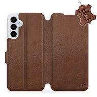 Mobiwear flip leather for Samsung Galaxy A25 5G - Brown - L_BRS - Phone Case