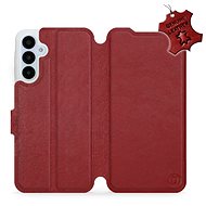 Mobiwear flip leather for Samsung Galaxy A25 5G - Dark red - L_DRS - Phone Case