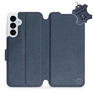 Mobiwear flip leather for Samsung Galaxy A25 5G - Blue - L_NBS - Phone Case