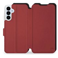 Mobiwear Soft Touch flip pro Samsung Galaxy A25 5G - Cihlové & Černé - Phone Case