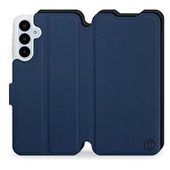 Mobiwear Soft Touch flip pro Samsung Galaxy A25 5G - Modré & Černé - Phone Case