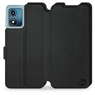 Mobiwear Soft Touch flip pro Motorola Moto E13 - černé - Phone Case