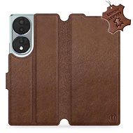 Kožené Mobiwear flip pro Honor 70 - hnědé - L_BRS - Phone Case