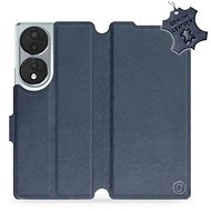 Kožené Mobiwear flip pro Honor 70 - modré - L_NBS - Phone Case