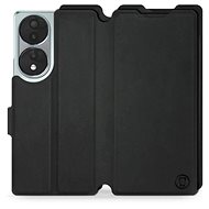 Mobiwear Soft Touch flip pro Honor 70 - černé - Phone Case