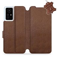 Kožené Mobiwear flip pro Xiaomi Redmi Note 12S - hnědé - L_BRS - Phone Case