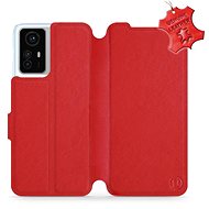 Kožené Mobiwear flip pro Xiaomi Redmi Note 12S - červené - L_RDS - Phone Case