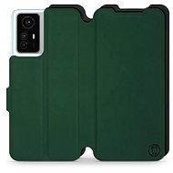 Mobiwear Soft Touch flip pro Xiaomi Redmi Note 12S - zelené & černé - Phone Case