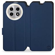 Mobiwear Soft Touch flip pro Huawei Nova Y91 - Modré & Černé - Phone Case