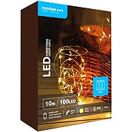 Modee Lighting LED vánoční řetěz C2012 100 LED 10m 3 × AA teplá bílá - Christmas Lights