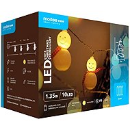 Modee Lighting C1015 LED Christmas light string, 10 LEDs, 1.35m, 2 × AA, warm white, snowmen - Christmas Lights