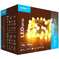 Modee Lighting LED vánoční řetěz C2009 100 LED 10m teplá bílá bobule - Christmas Lights