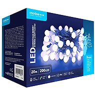 Modee Lighting LED vánoční řetěz C20102 200 LED 20m studená bílá bobule - Christmas Lights