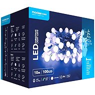 Modee Lighting LED vánoční řetěz C2010 100 LED 10m studená bílá bobule - Christmas Lights