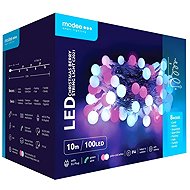 Modee Lighting LED Christmas fairy lights C2021, 100 LEDs, 10m, pink and white berries - Christmas Lights