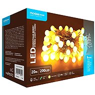 Modee Lighting LED vánoční řetěz C20092 200 LED 20m teplá bílá bobule - Christmas Lights